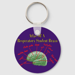 Llavero Atlas de regalos respiratorios del cerebro de los