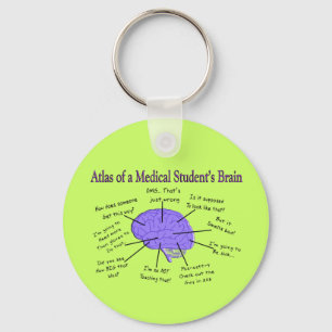 Llavero Atlas de un cerebro #2 del estudiante de medicina