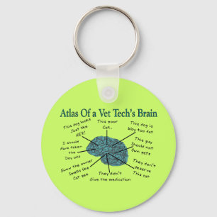 Llavero Atlas del cerebro de una Vet Tech