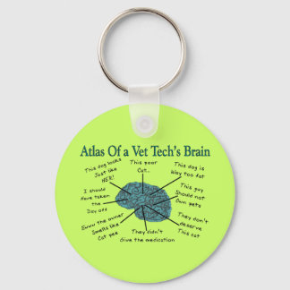 Llavero Atlas del cerebro de una Vet Tech