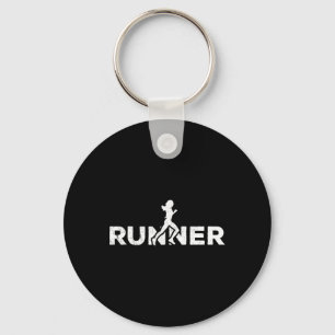 Llavero Atleta de la Runner Silhouette Jogging Maratlete