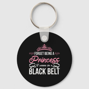 Llavero Atleta Karate Chica Esparring Black Belt Women Gif