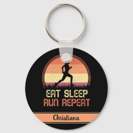 Llavero Atleta Retro de repetición de carreras de sueño pe