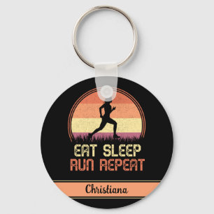 Llavero Atleta Retro de repetición de carreras de sueño pe