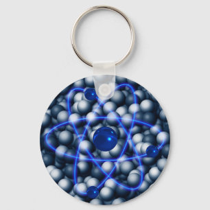 Llavero Átomo azul