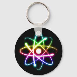 Llavero Átomo brillante colorido | Geek