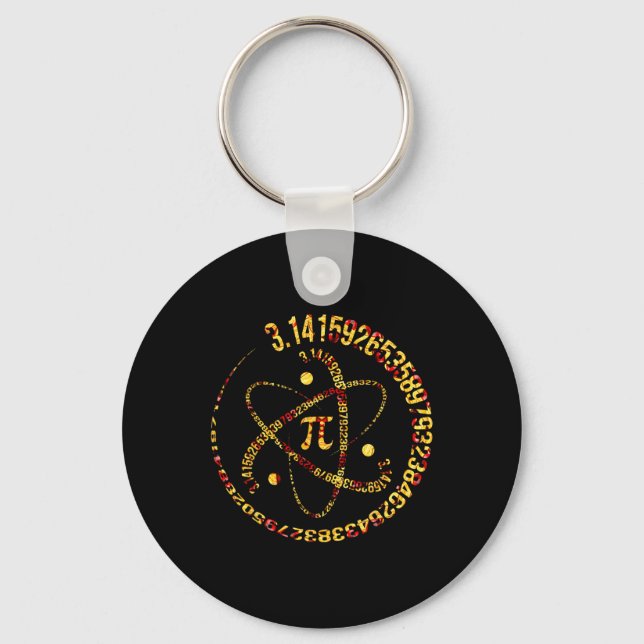 Llavero Átomo Pi Day Pi 3.14 Science Math Lover (Anverso)