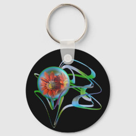 Llavero Atrapado en el anillo de la llave media