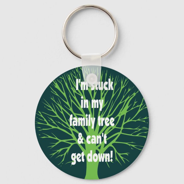 Llavero Atrapado En El Árbol De Mi Familia (Anverso)