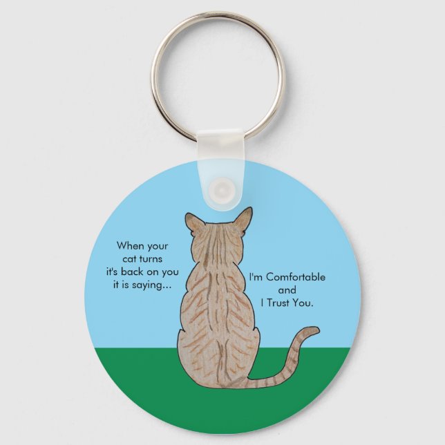 Llavero Atrás del gato (Anverso)