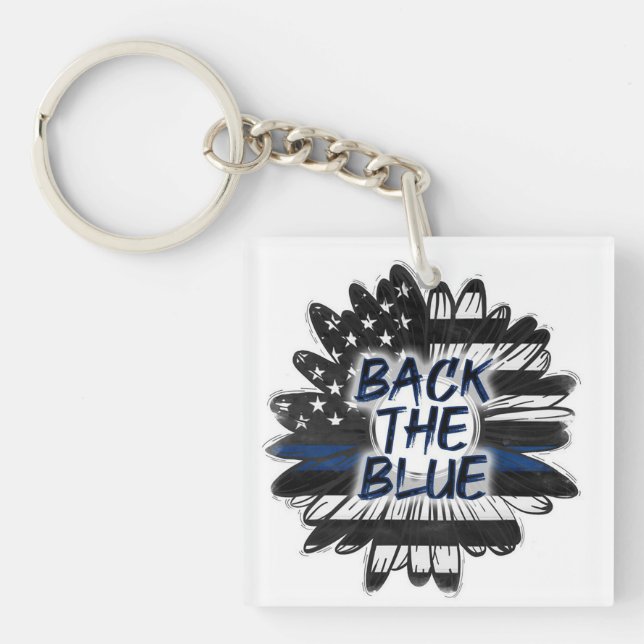 Llavero Atrás el azul (Frente)