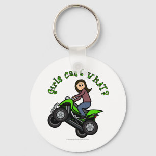 Llavero ATV claro  Chica de cuatro ruedas