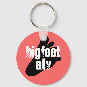 Llavero ATV de la pista del pie del sasquatch del