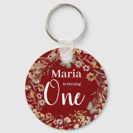 Llavero Audaz Bebé Floral Rusa Floral