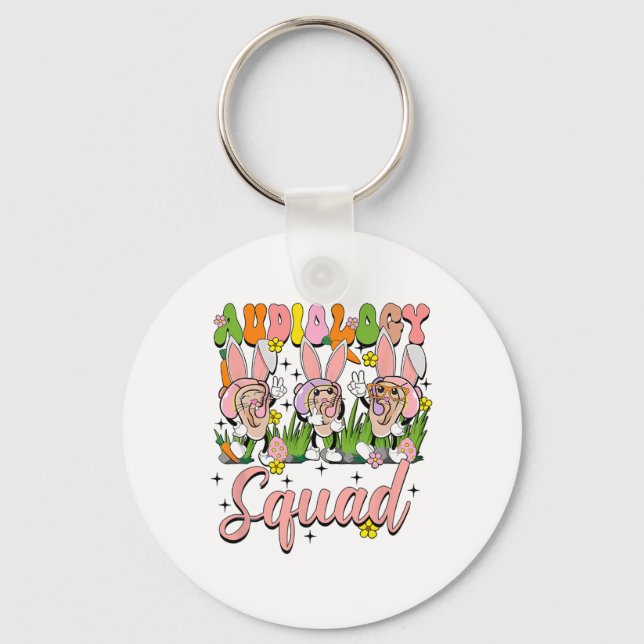 Llavero Audiology Squad Funny Easter Bunny (Anverso)