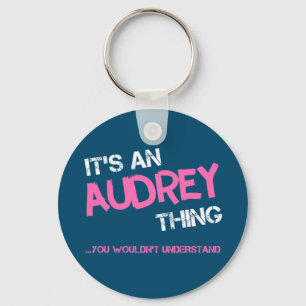 Llavero Audrey cosa que no entenderías el nombre