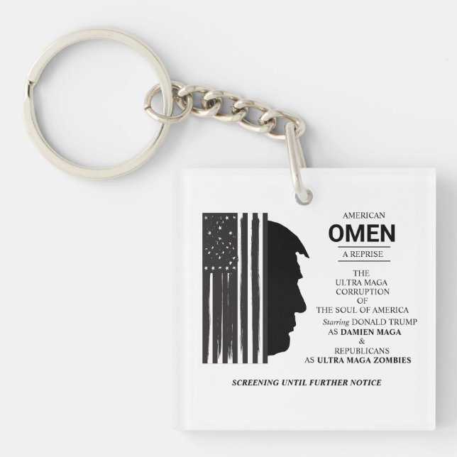 Llavero Augurio Americano de Negro (Frente)