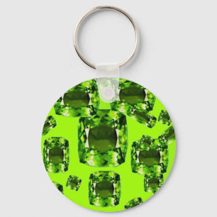 Llavero August Babies Birthstone Gems Art