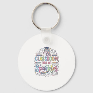 Llavero Aula de Unicornio Llena de Destellos Merch Origina