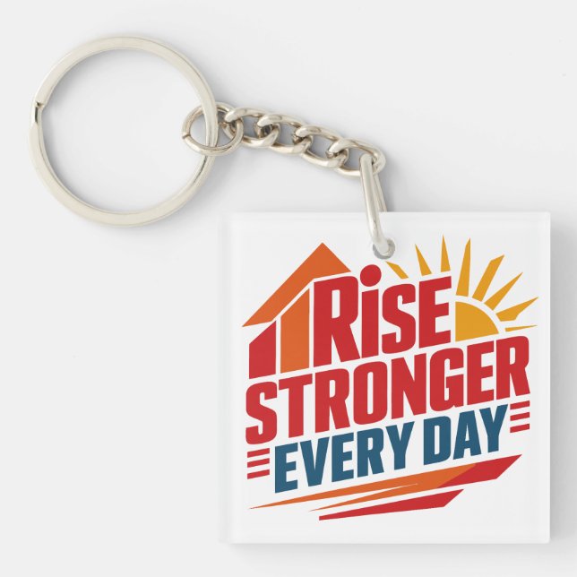 Llavero Aumentar Cada Día Más Fuerte | encadenadores de ha (Frente)