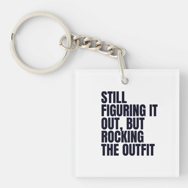 Llavero Aún lo averiguamos, pero sacudiendo el coto de la  (Frente)