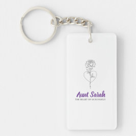 Llavero Aunt Keychain - El corazón de nuestra familia