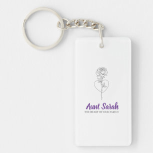 Llavero Aunt Keychain - El corazón de nuestra familia
