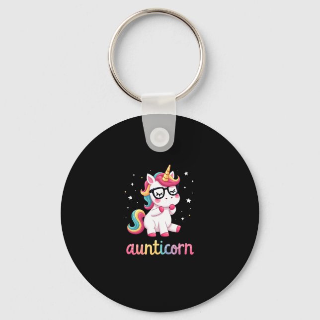 Llavero Aunticorn Aunty Dabbing Unicorn Auntie Aunt Christ (Anverso)