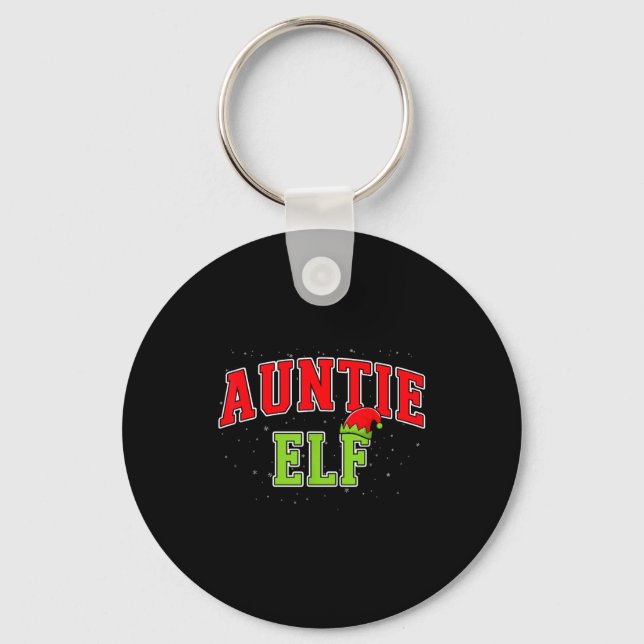 Llavero Auntie Elf Christmas Family Matching Group Xmas Si (Anverso)