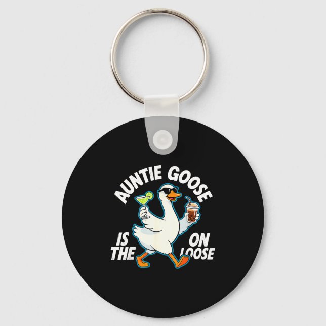 Llavero Auntie Goose On The Loose Funny Drinking Gift  (Anverso)