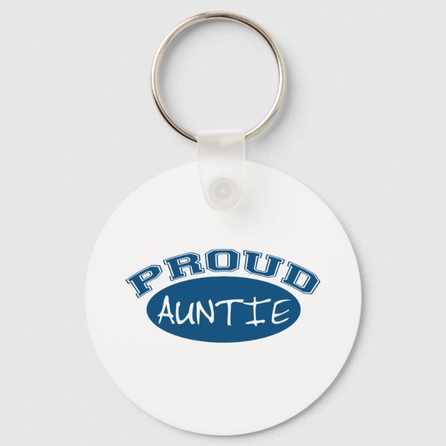 Llavero Auntie Orgullosa (Azul) (Anverso)