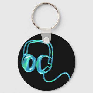 Llavero Auriculares azules