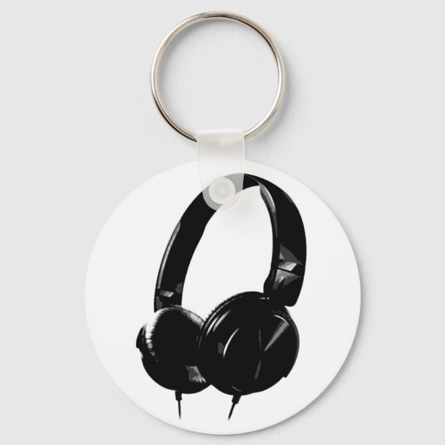 Llavero Auriculares de Pop Art (Anverso)