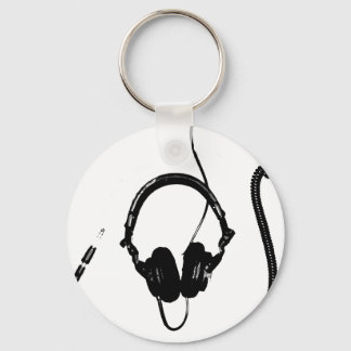 Llavero Auriculares DJ estilo Stencil