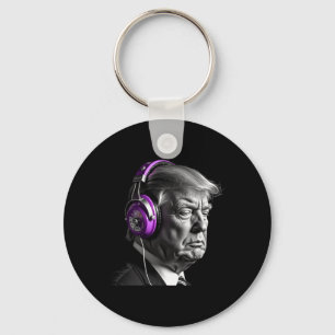 Llavero Auriculares Donald Trump Divertido Presidente Arte