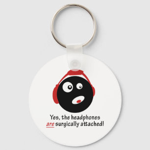 Llavero Auriculares GameFYi conectados quirúrgicamente
