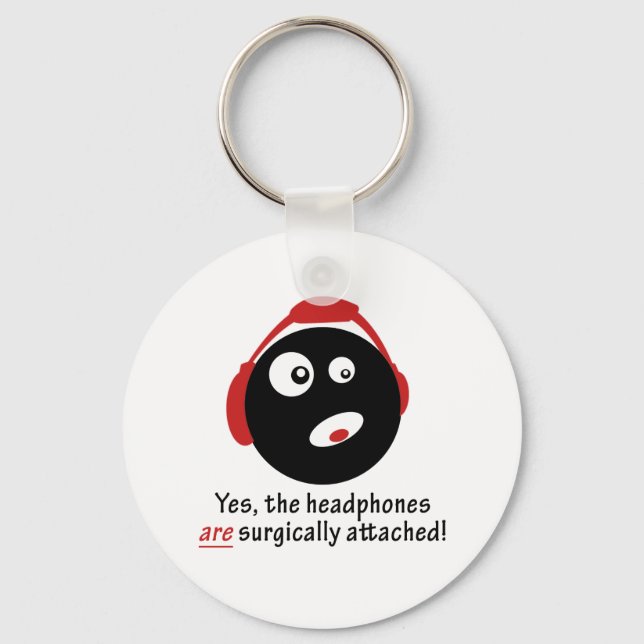 Llavero Auriculares GameFYi conectados quirúrgicamente (Anverso)