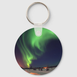 Llavero Aurora boreal en el lago Bear