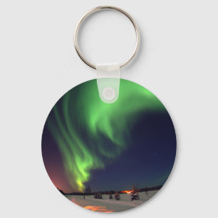 Llavero Aurora boreal en el lago Bear
