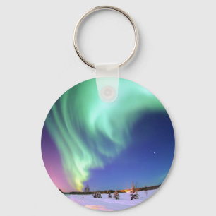 Llavero Aurora en el lago Bear.