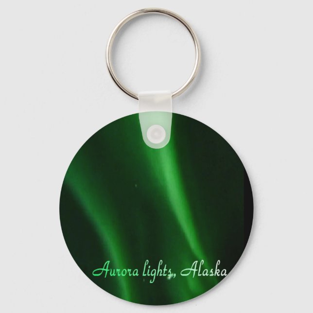 Llavero Aurora ilumina Alaska, cadena de llaves (Anverso)