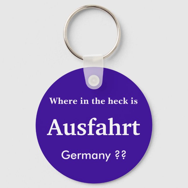 Llavero Ausfahrt Alemania KeyChain (Anverso)