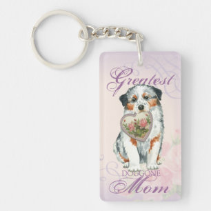 Llavero Aussie Heart Mom