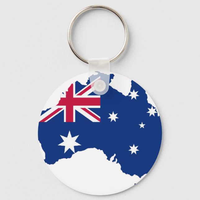 Llavero Australia bandera Australia Style diseño (Anverso)