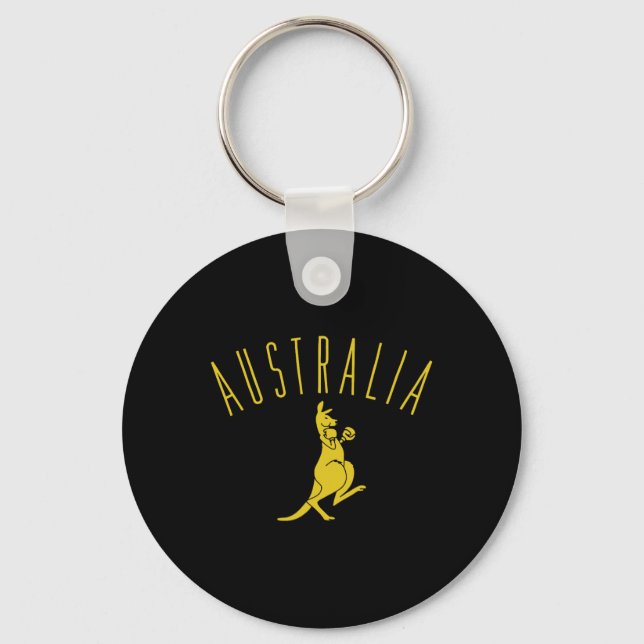Llavero Australia Boxeo Canguro  (Anverso)