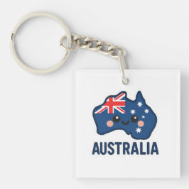 Llavero Australia Kawaii Fusion - Negrita y Adorable