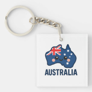 Llavero Australia Kawaii Fusion - Negrita y Adorable