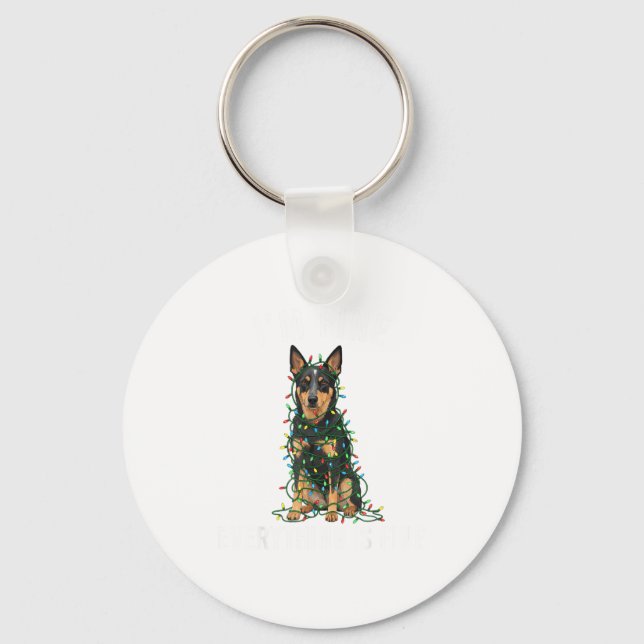 Llavero Australian Kele Christmas I'm Fine Everything Is F (Anverso)