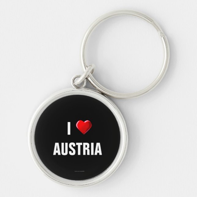 Llavero Austria: Amo el keychain de Austria (Frente)