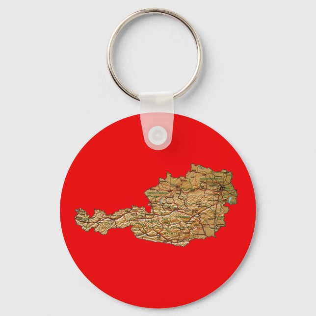 Llavero Austria Map Keychain (Anverso)